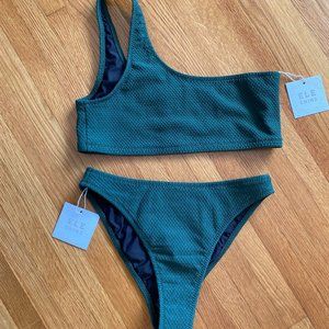 Ele Swim Top and Bottom Green - NWT